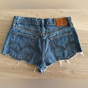 Signature by Levi Strauss Distressed Blue Jean Shorts